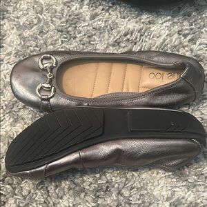 Me Too Silver Ballet Flats